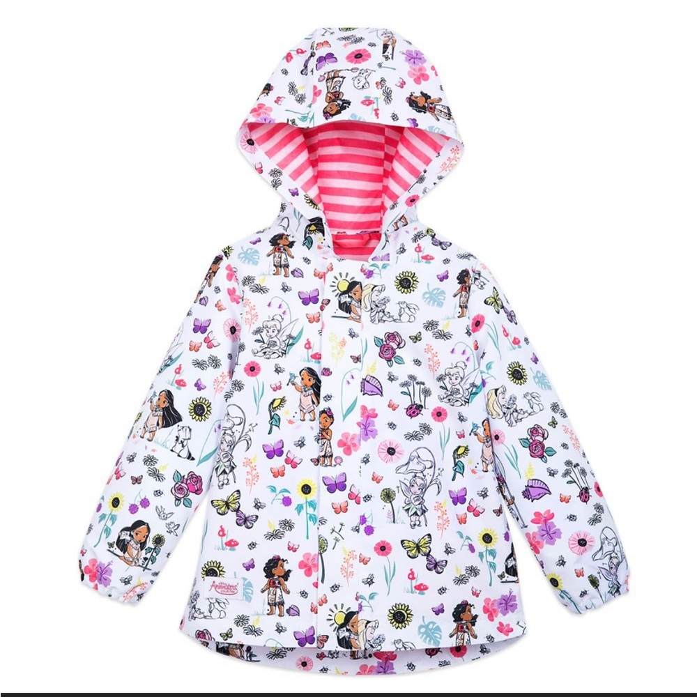 Disney Animators Collection Rain Jacket Size 4